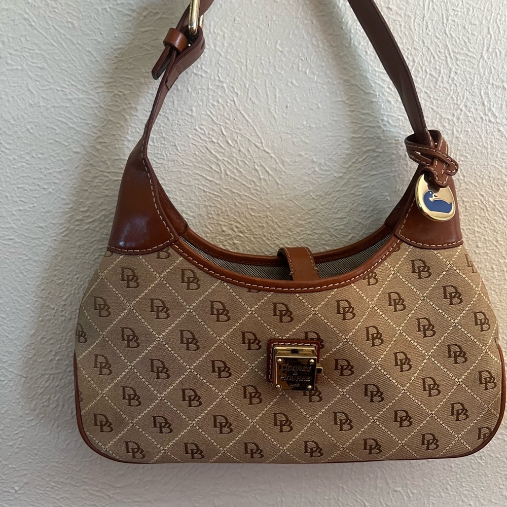 Dooney & Bourke Brown and Tan Shoulder Bag